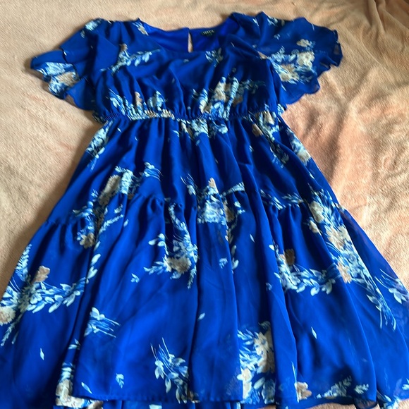 torrid Dresses & Skirts - torrid Royal Blue Floral Midi Dress